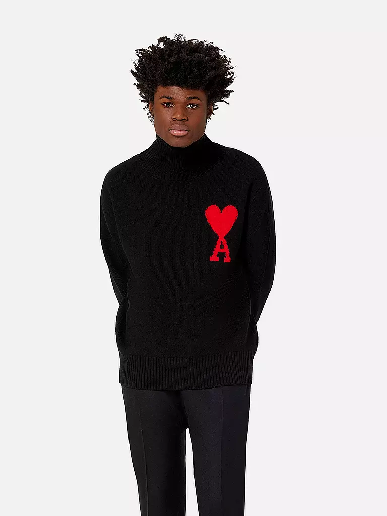 AMI PARIS | Rollkragenpullover | schwarz