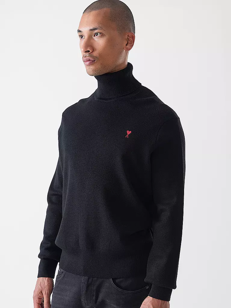 AMI PARIS | Rollkragenpullover | dunkelblau