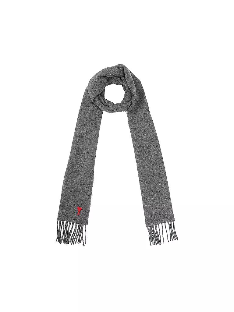 AMI PARIS | Schal AMI DE COEUR | grau