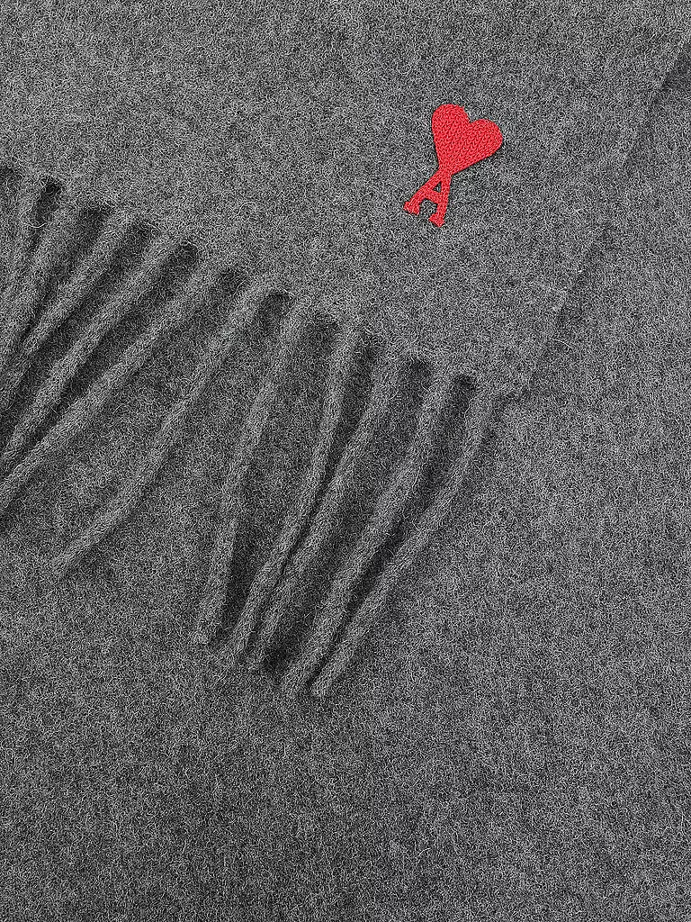 AMI PARIS | Schal AMI DE COEUR | grau