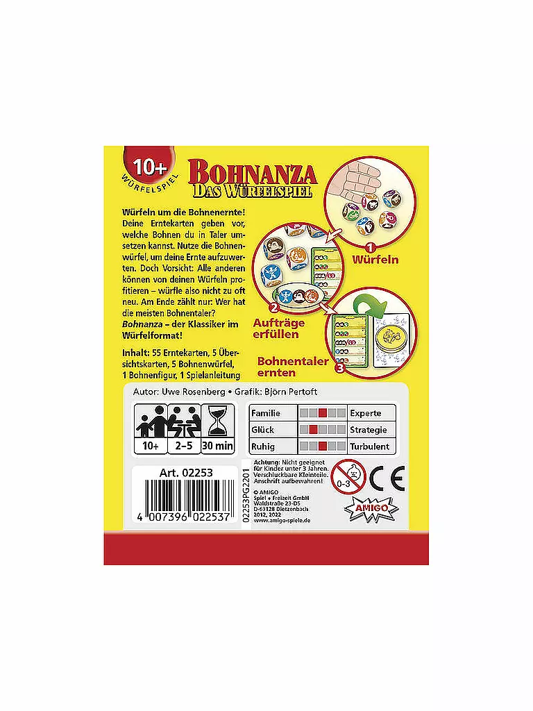AMIGO | Bohnanza - Das Würfelspiel | keine Farbe