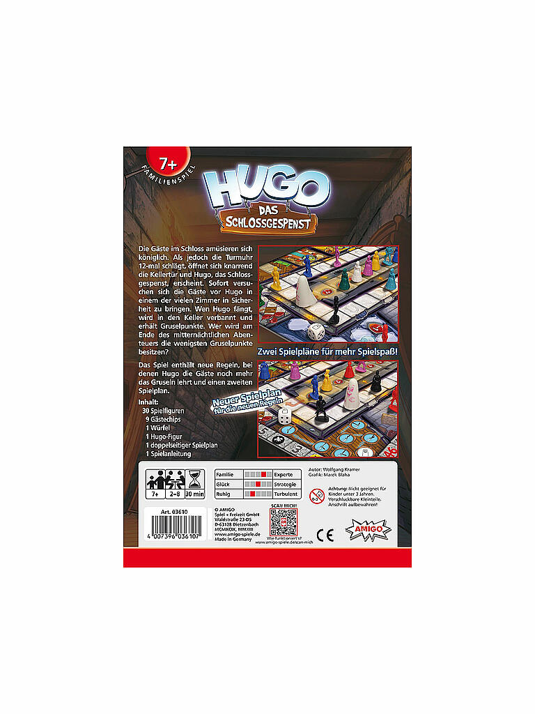AMIGO | Brettspiel - Hugo - Das Schlossgespenst | 