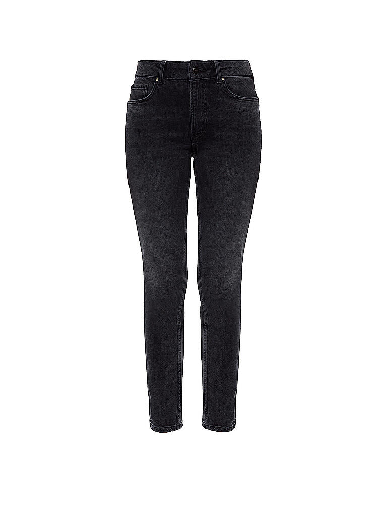 ANINE BING | Jeans Straight Fit Gabe 7/8 | schwarz