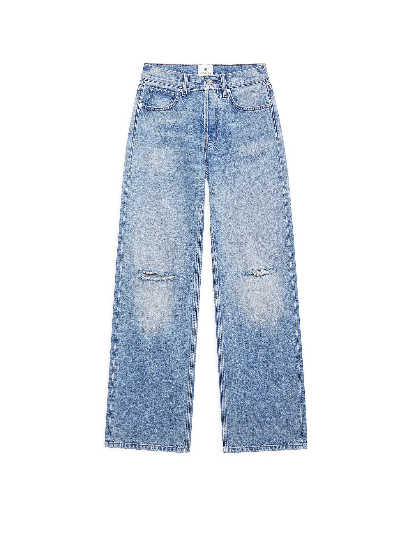ANINE BING | Jeans Wide Leg HUGH JEAN | blau