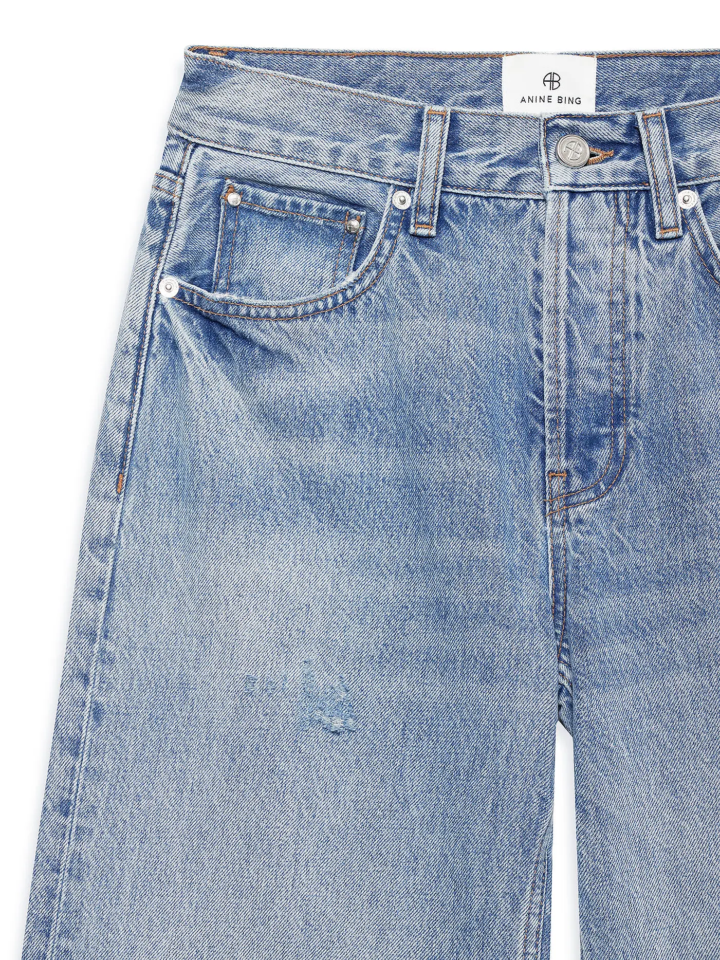 ANINE BING | Jeans Wide Leg HUGH JEAN | blau