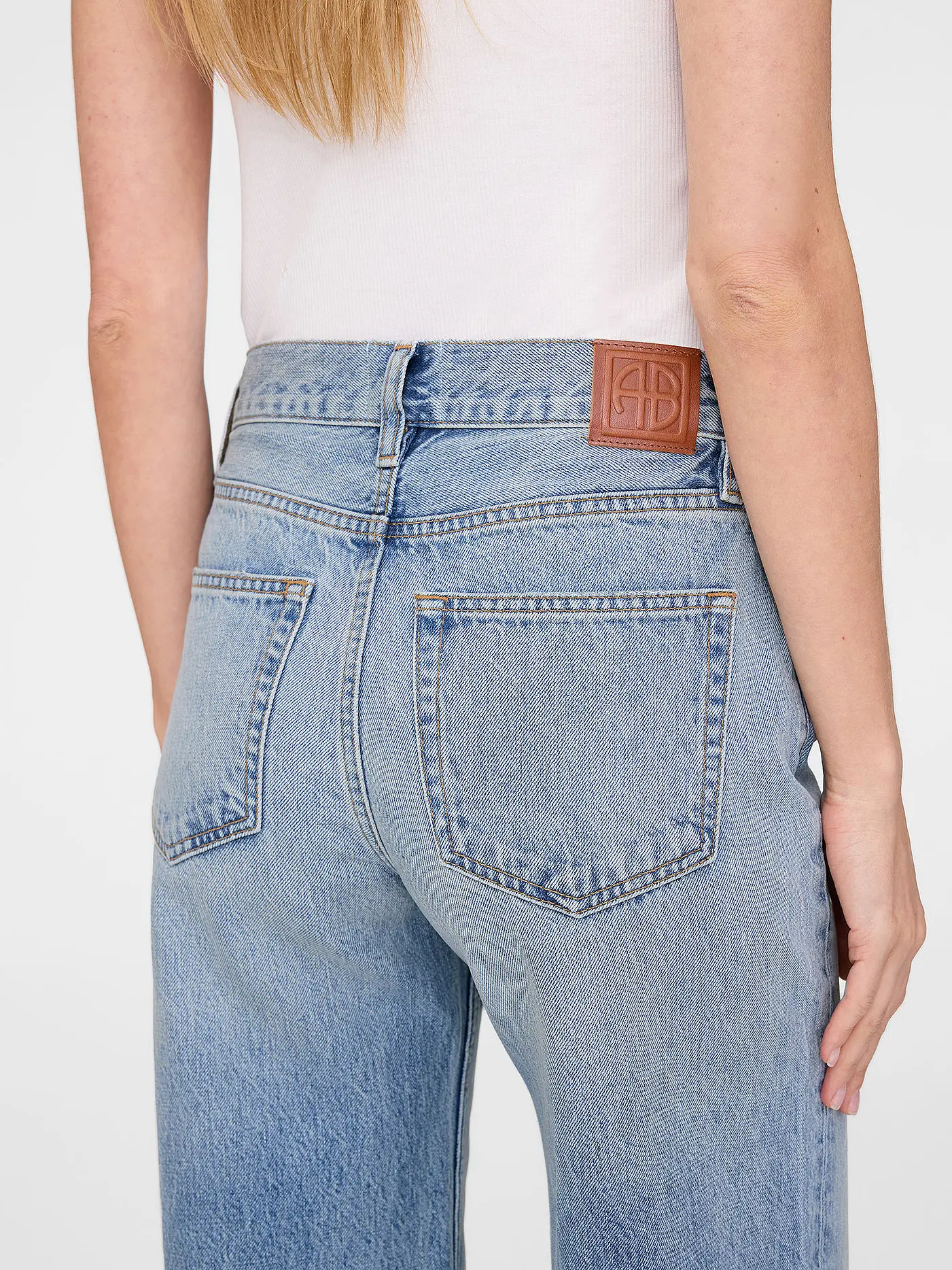 ANINE BING | Jeans Wide Leg HUGH JEAN | blau