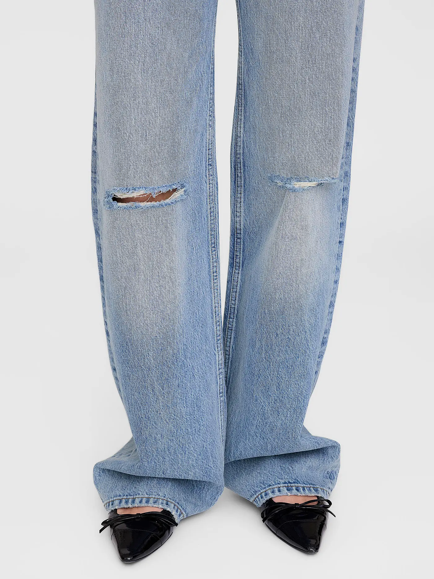 ANINE BING | Jeans Wide Leg HUGH JEAN | blau
