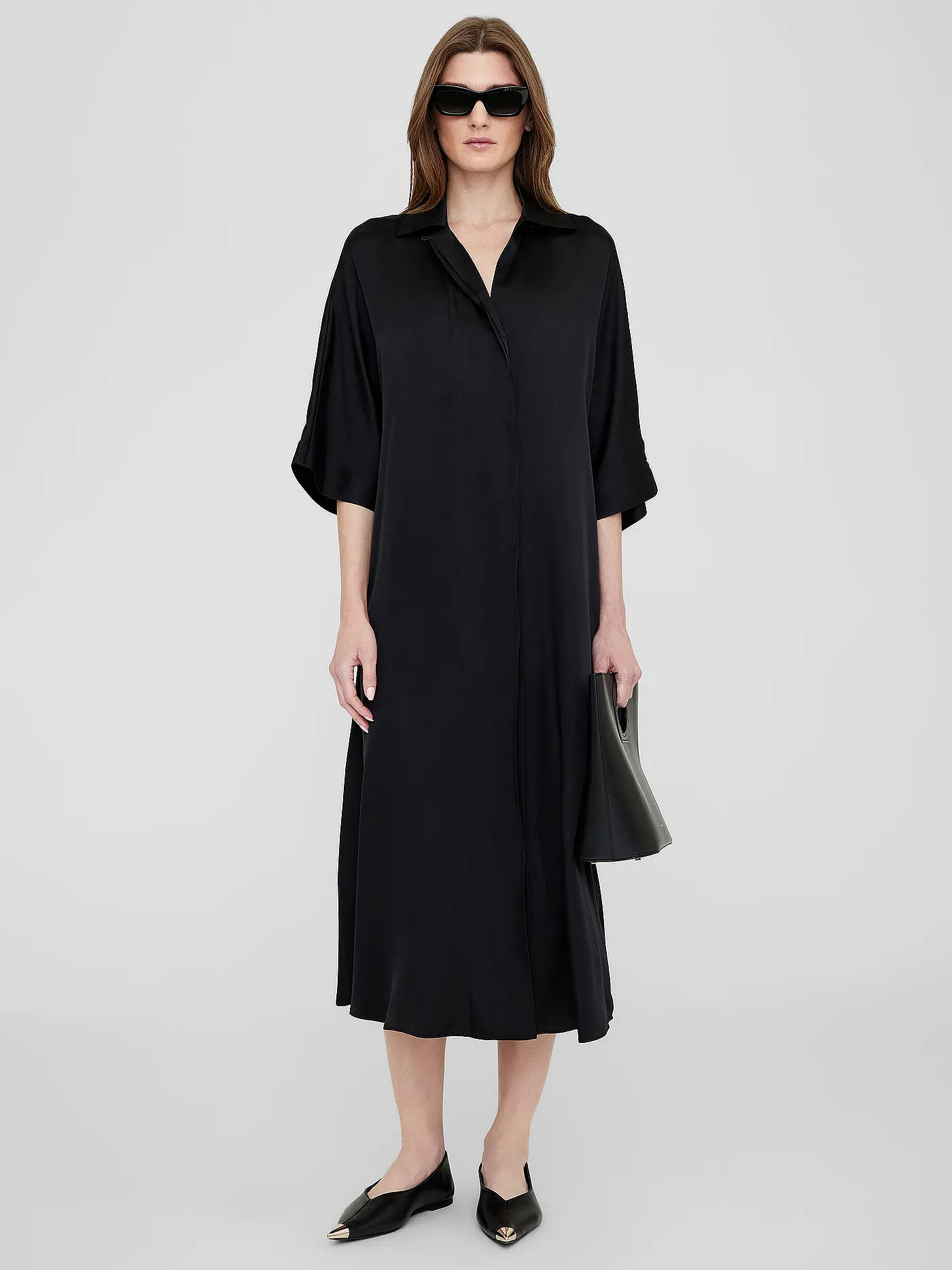 ANINE BING | Midikleid JULIA  | schwarz