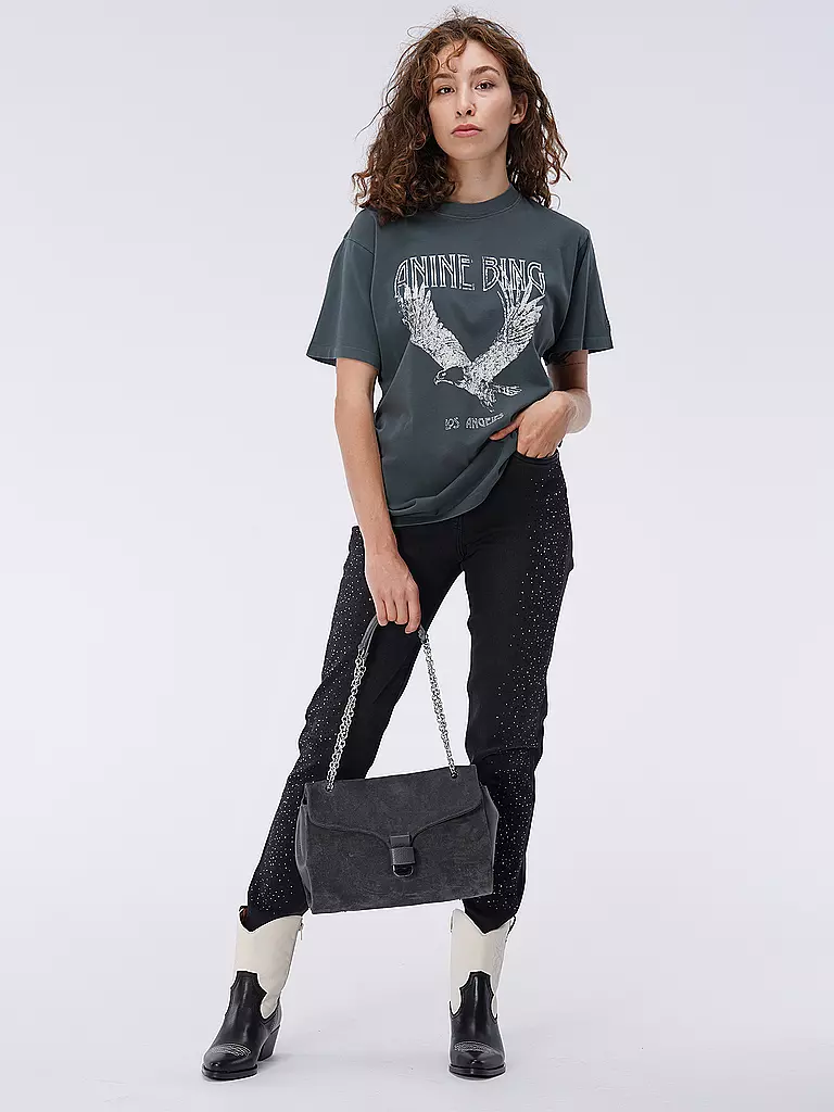 ANINE BING | T-Shirt LILI EAGLE | grau