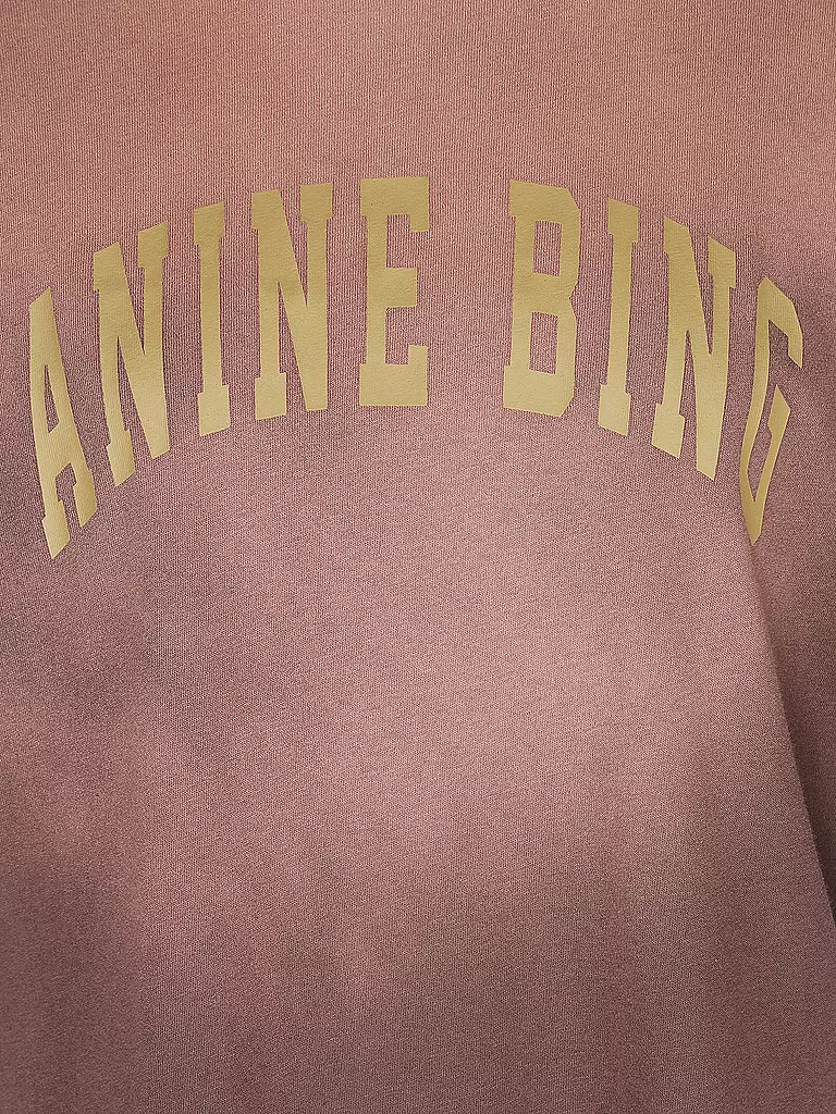 ANINE BING | T-Shirt Relaxed Fit AVI | dunkelrot