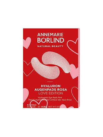 ANNEMARIE BÖRLIND | Gesichtspflege - Hyaluron Augenpads Rosa Love Edition 6 Stk.