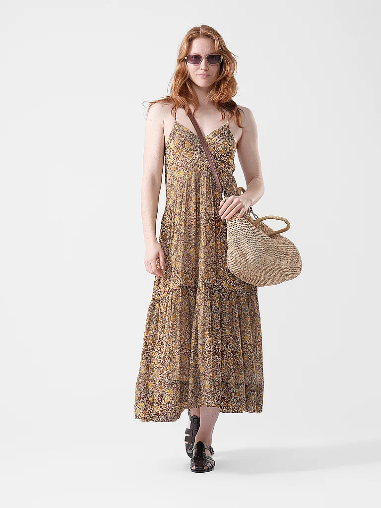 ANOKHI Raffia Shopper Shoulder Bag Light Brown 2