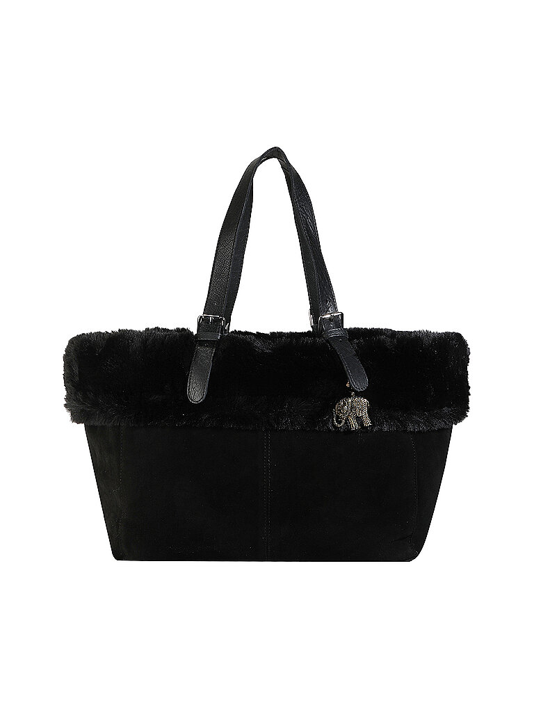 ANOKHI Ledertasche - Shopper  schwarz