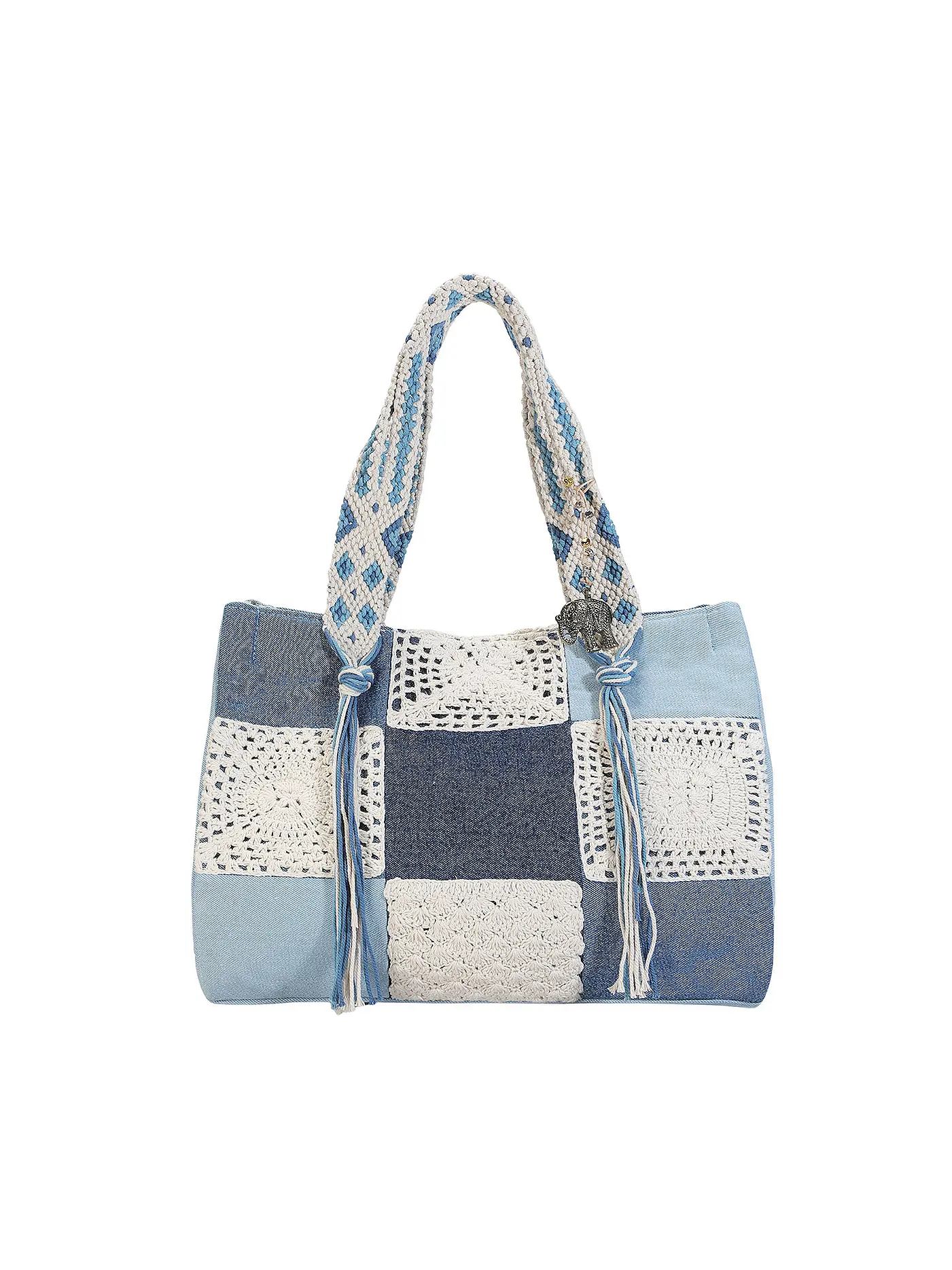 ANOKHI | Tasche - Tote Bag BOOK TOTE Large | hellblau