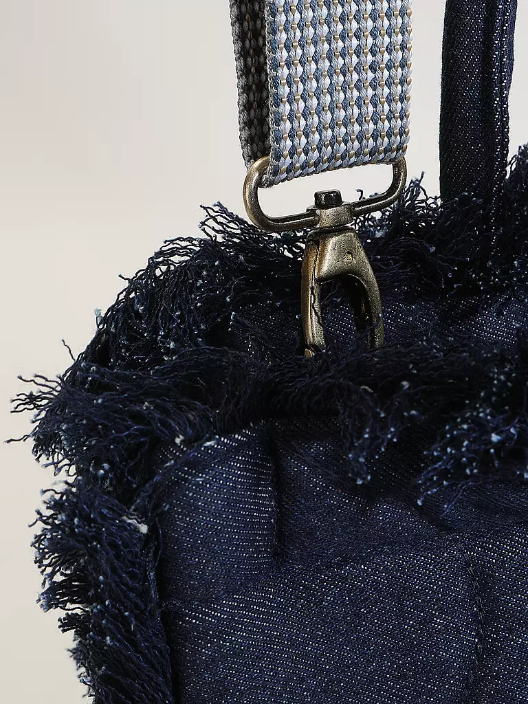 ANOKHI | Tasche - Tote Bag BOOK TOTE MEDIUM FRINGES | blau