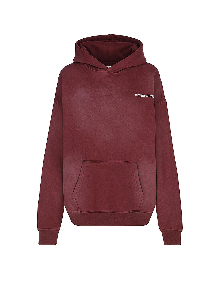 ANOTHER COTTON LAB Kapuzensweater - Hoodie MAT ESSENTIALS dunkelrot | S