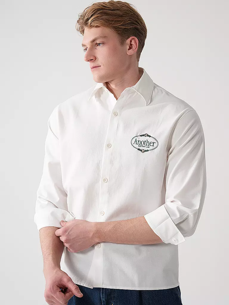 ANOTHER COTTON LAB | Hemd Regular Fit | weiss