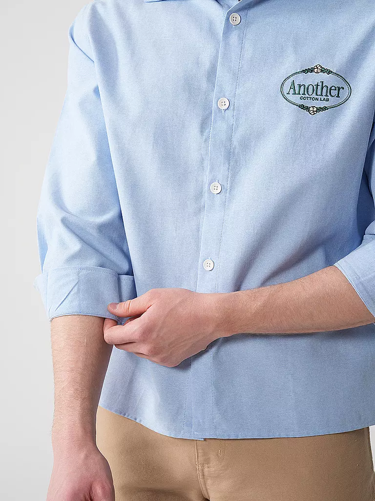 ANOTHER COTTON LAB | Hemd Regular Fit | hellblau