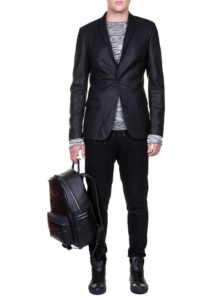ANTONY MORATO | Sakko in Lederoptik Super-Slim-Fit | schwarz