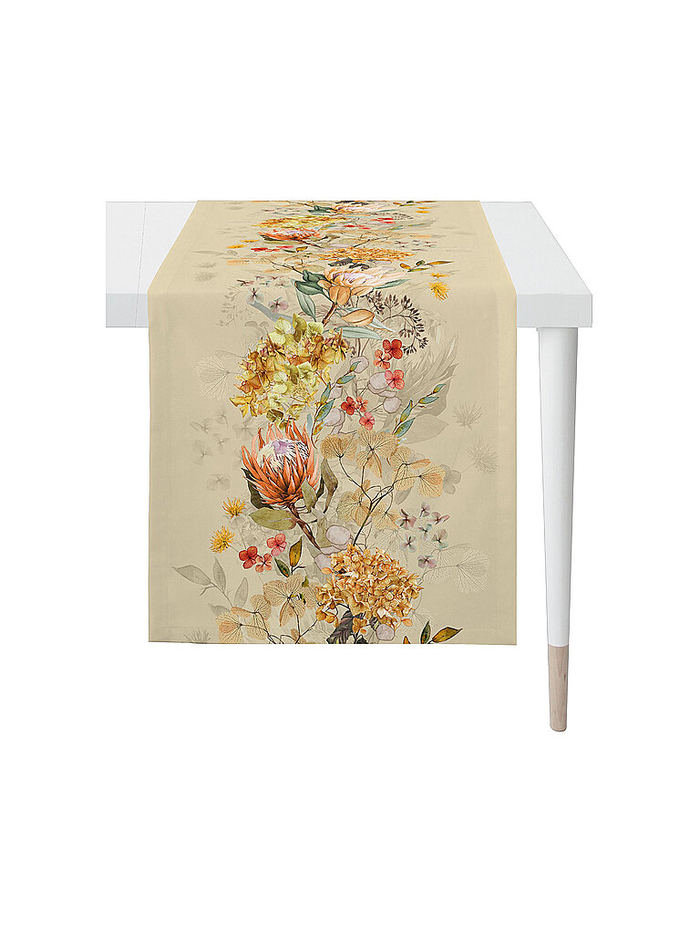 APELT Tischläufer 140x48cm SEASON Creme beige