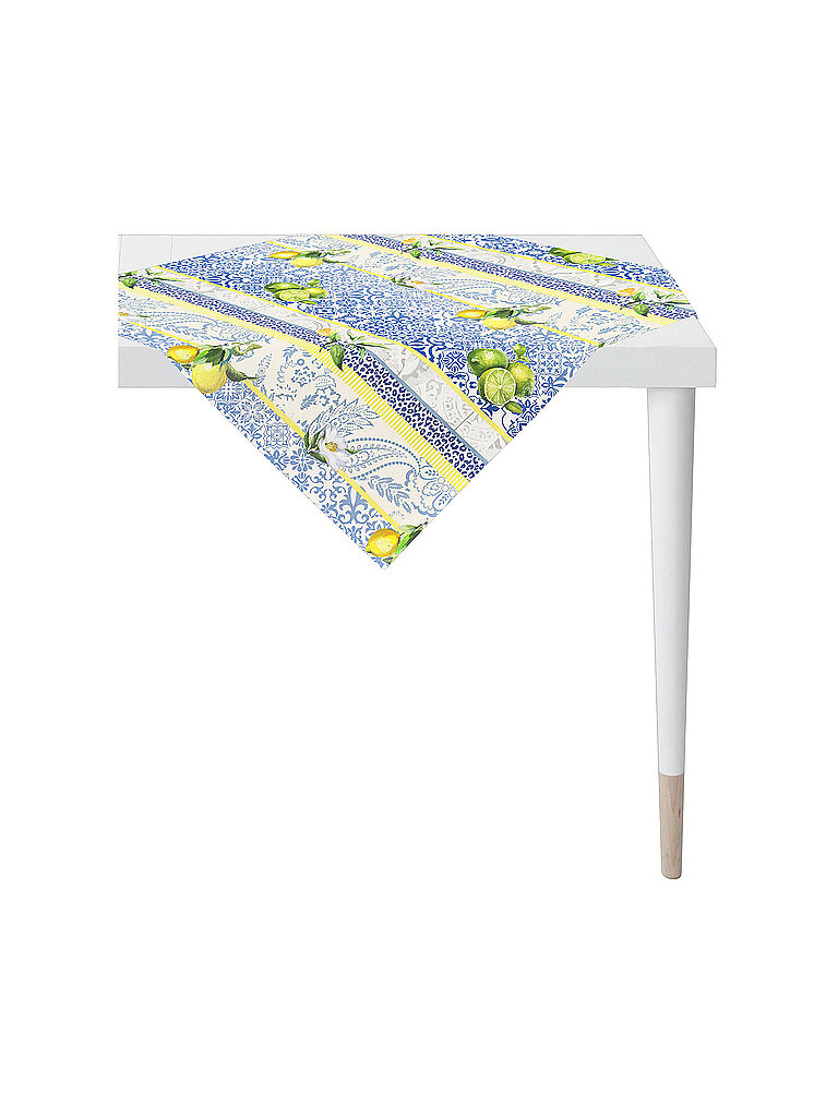 APELT Mitteldecke SEASON 88x88cm Weiss/Blau/Zitrusfr. weiss