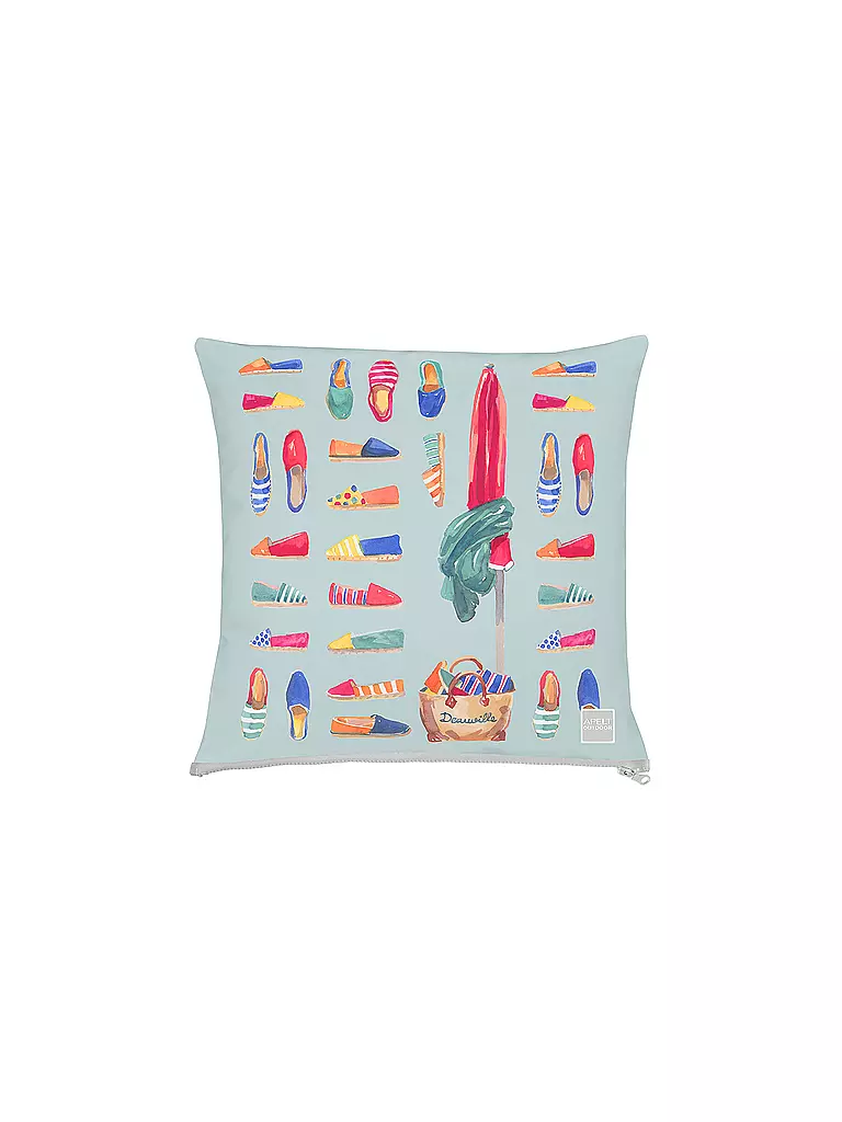 APELT | Kissenhülle OUTDOOR 49x49cm Schuhe/Mint | mint