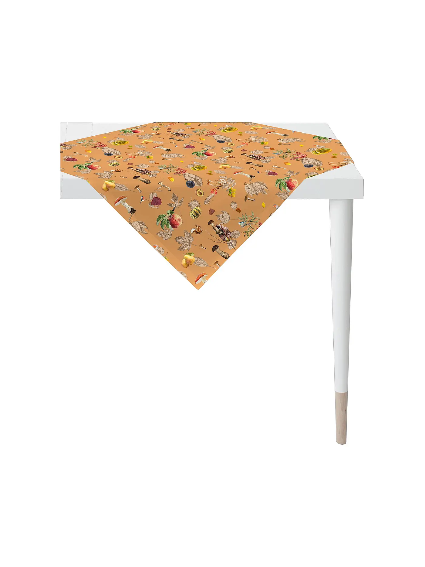 APELT | Mitteldecke 85x85 SEASON Weiss | orange