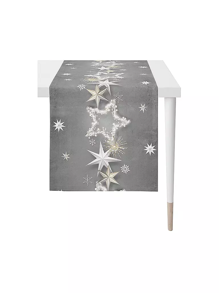 APELT | Weihnachts Tischläufer 46x135cm | grau