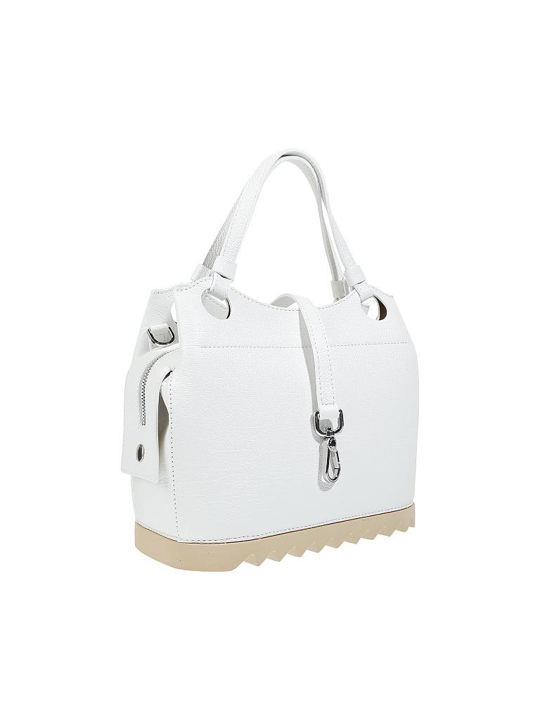 ARCADIA | Ledertasche - Crossbody | weiss
