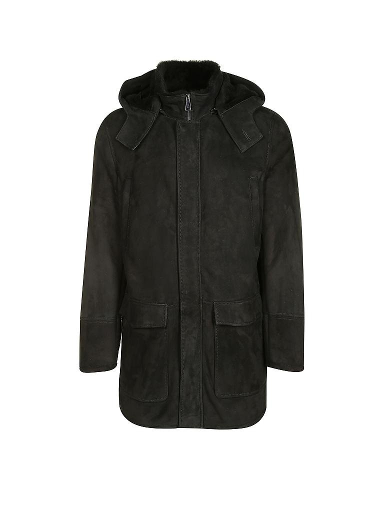 ARMA | Lammfelljacke | schwarz