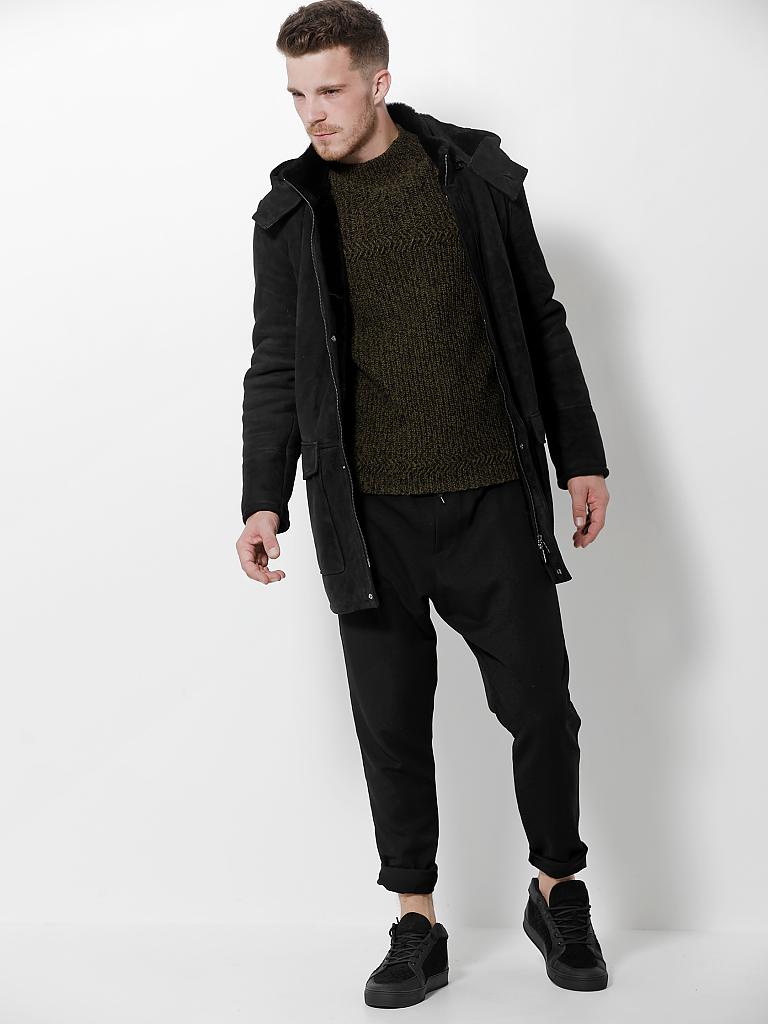 ARMA | Lammfelljacke | schwarz