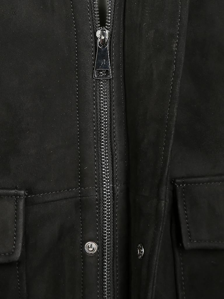 ARMA | Lammfelljacke | schwarz