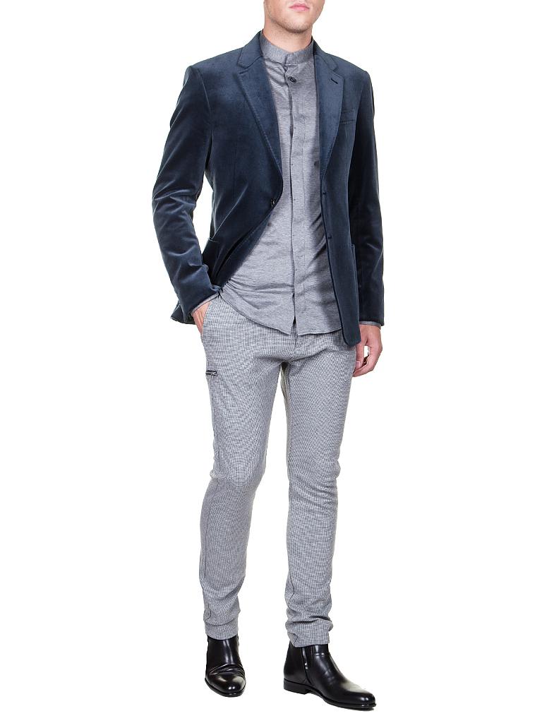 ARMANI COLLEZIONI | Samt-Sakko | blau