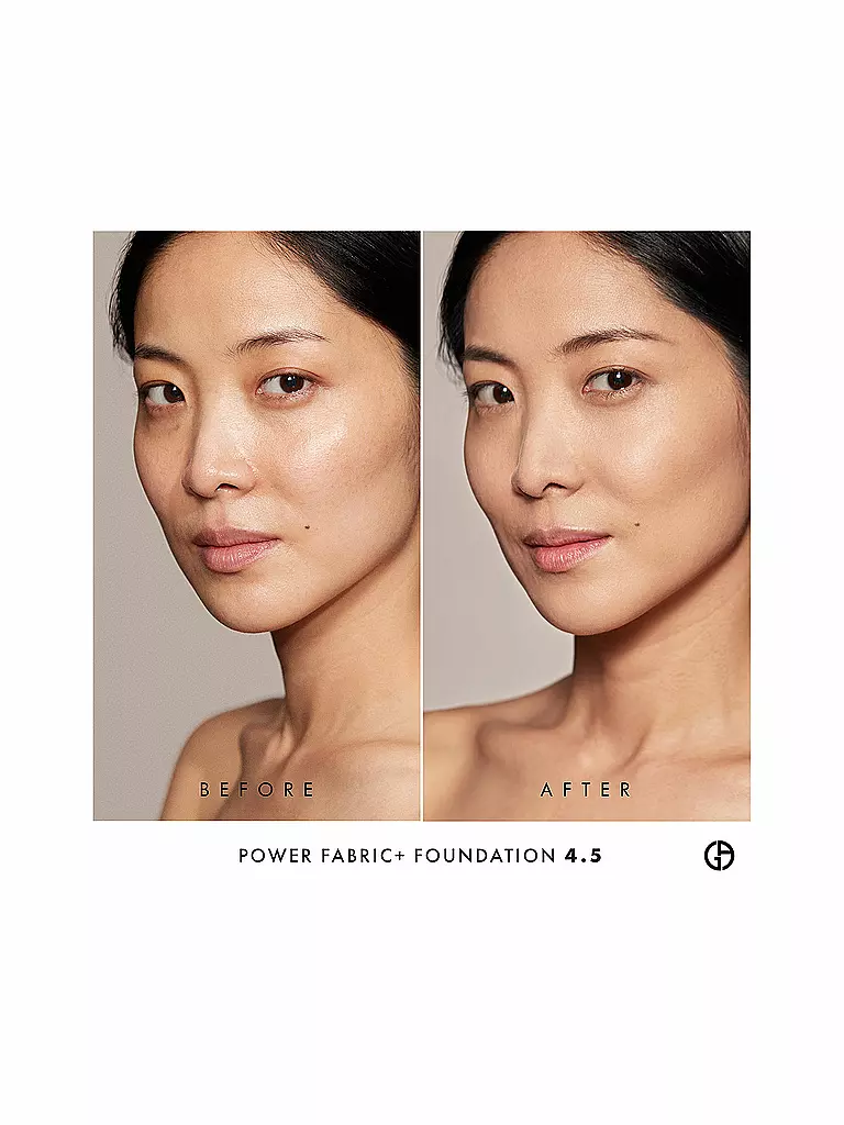 ARMANI COSMETICS | Power Fabric + Longwear High Coverage Foundation  ( 4.5 ) | camel