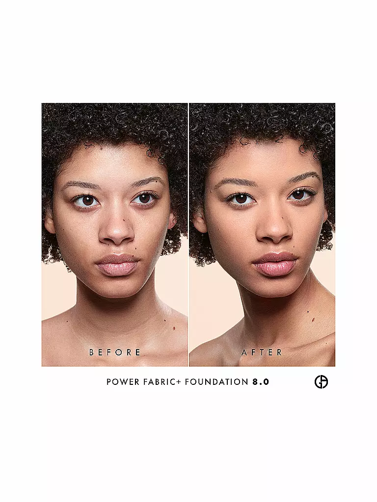 ARMANI COSMETICS | Power Fabric + Longwear High Coverage Foundation  ( 8 ) | camel