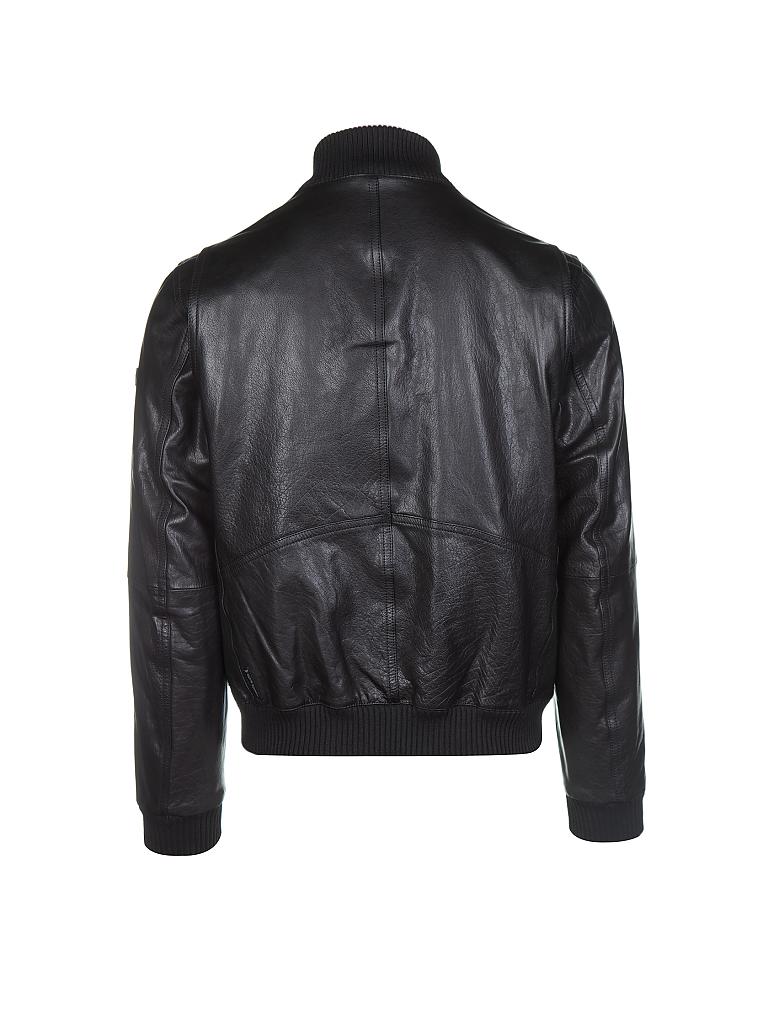 ARMANI JEANS | Lederjacke | schwarz