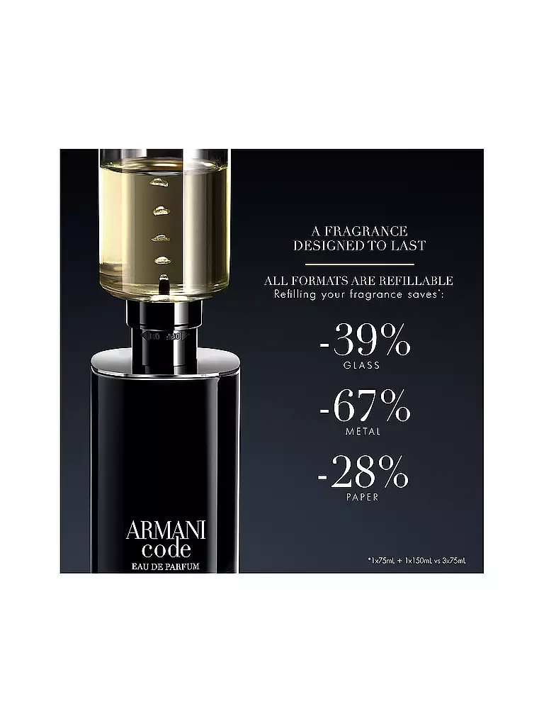 ARMANI | Code Eau de Parfum 125ml Nachfüllbar | keine Farbe