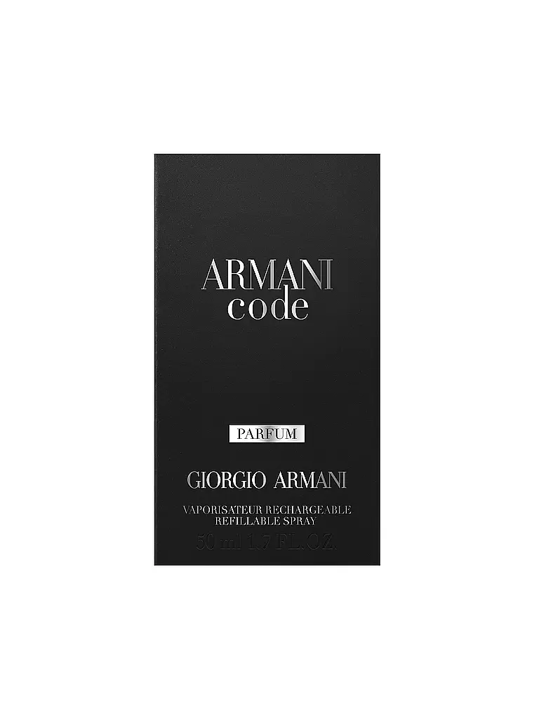 ARMANI | Code Parfum 50 ml Nachfüllbar | keine Farbe