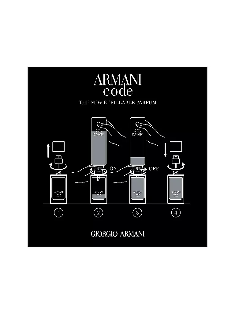 ARMANI | Code Parfum 50 ml Nachfüllbar | keine Farbe