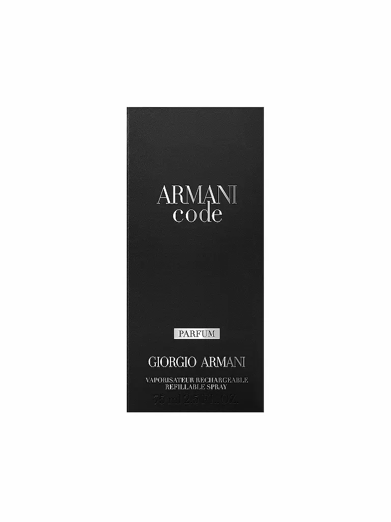 ARMANI | Code Parfum 75 ml Nachfüllbar | keine Farbe