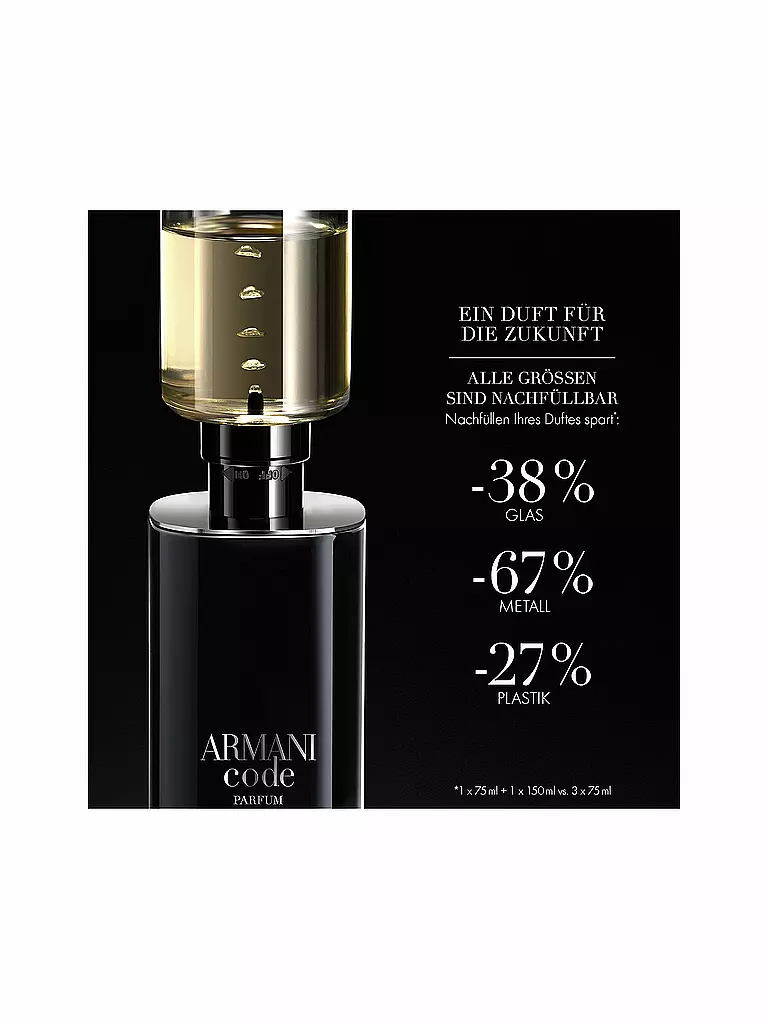 ARMANI | Code Parfum 75 ml Nachfüllbar | keine Farbe
