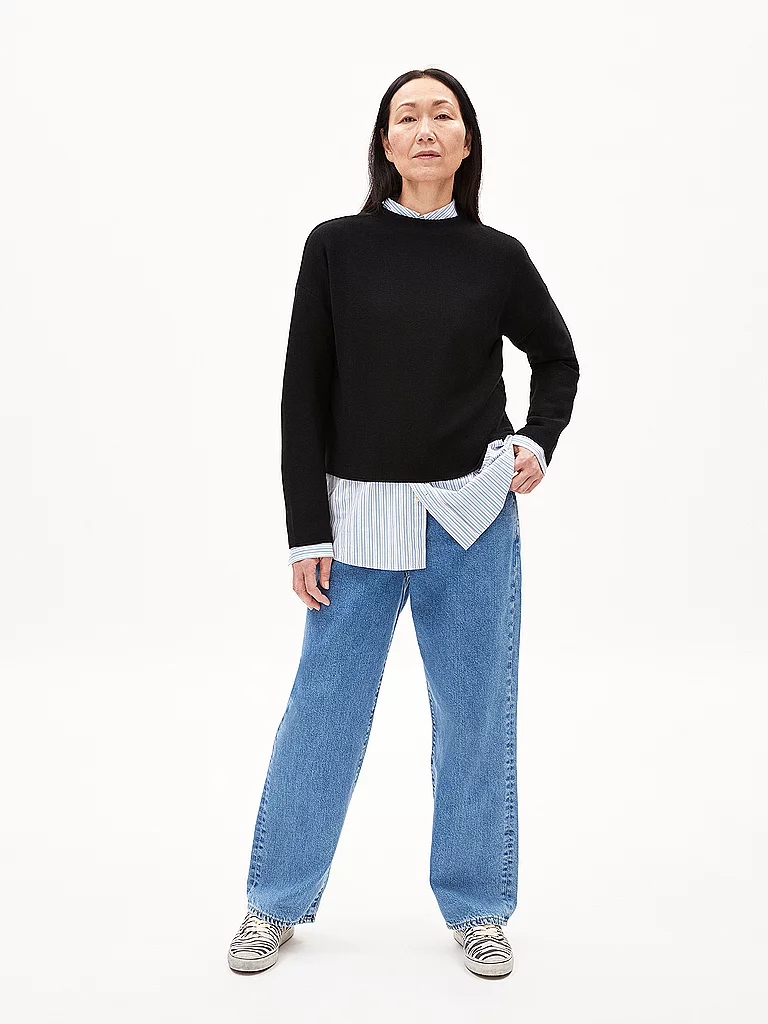 ARMEDANGELS Pullover MERINAA schwarz   XS damen 3