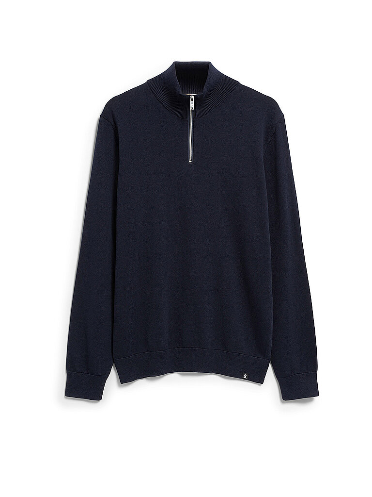 ARMEDANGELS Troyer Pullover FAABES blau | S