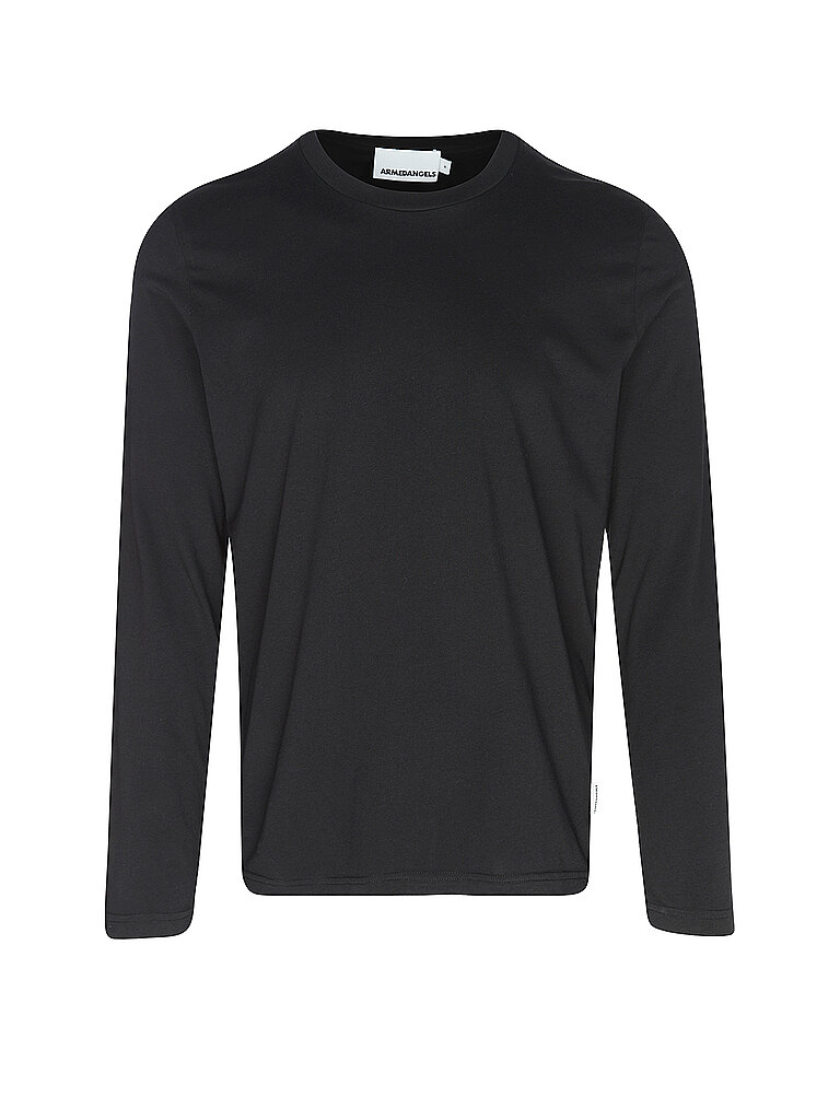 ARMEDANGELS Langarmshirt JAAMES  schwarz   S herren