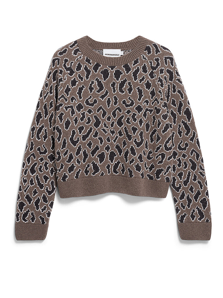 ARMEDANGELS Pullover DILIRIAA LEOPAA  camel   XL damen