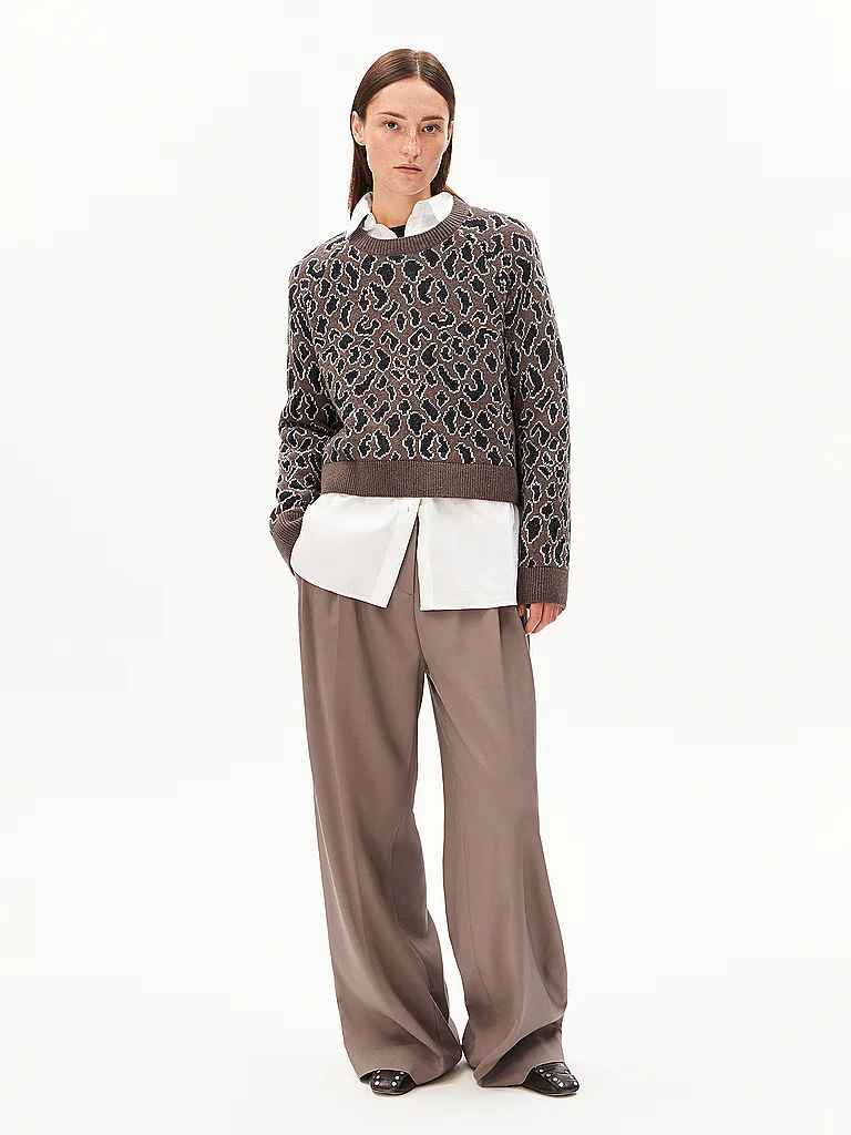 ARMEDANGELS Pullover DILIRIAA LEOPAA  camel   XL damen 2