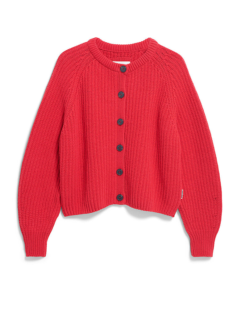 ARMEDANGELS Cardigan SELMAA rot | XL