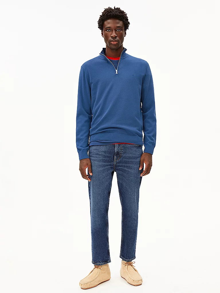 ARMEDANGELS Troyer Pullover FAABES blau   M herren 3
