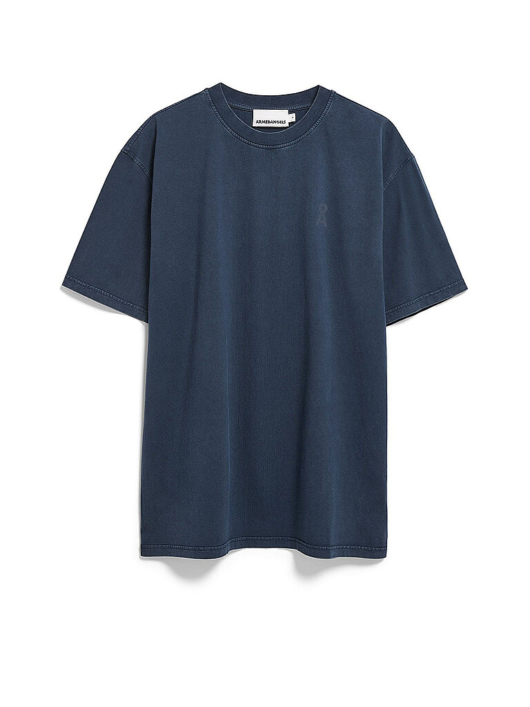 ARMEDANGELS T-Shirt ICONIC MAARKOS GD blau | S
