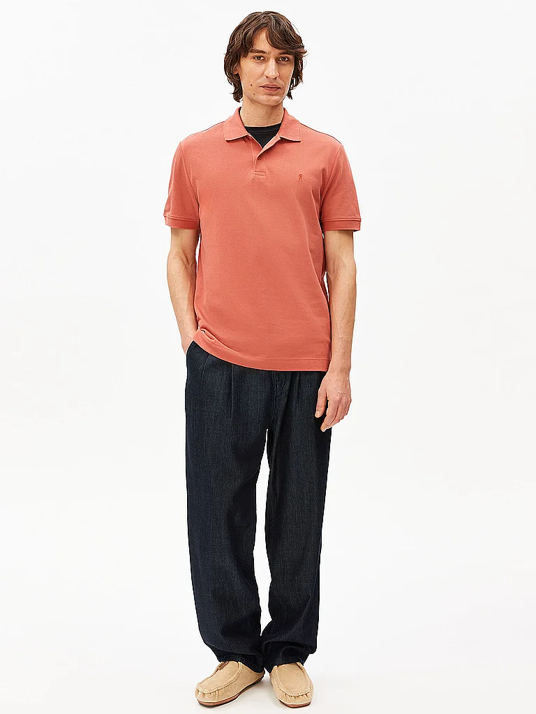 ARMEDANGELS MAARIO Polo Shirt Red Size S 2